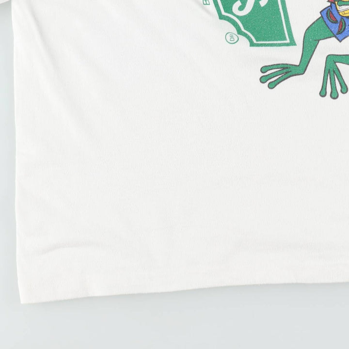 90'S Carlos'n Charlie's CLOTHESLINE Advertising T-Shirt, Men's XL equivalent, Vintage unclear white type Vintage Second Hand