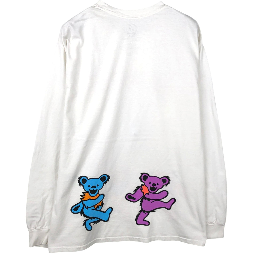 GRATEFUL DEAD Grateful Dead Long Sleeve T-Shirt, Men's Size L cotton white type Vintage Second Hand