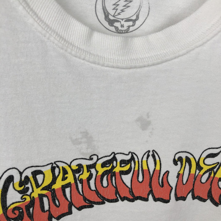 GRATEFUL DEAD Grateful Dead Long Sleeve T-Shirt, Men's Size L cotton white type Vintage Second Hand
