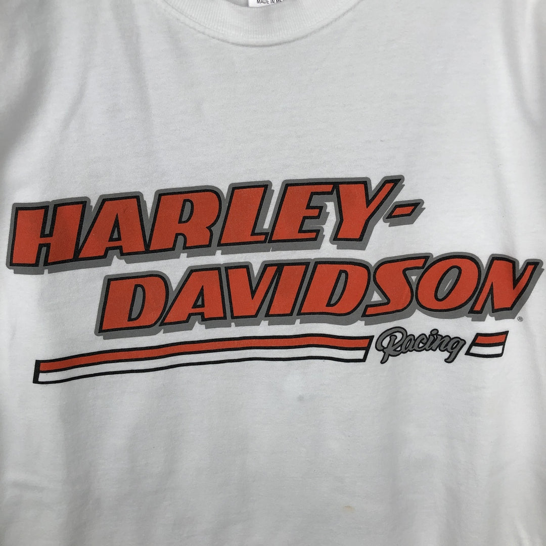 Harley-Davidson Motorcycle Long Sleeve T-Shirt, Men's Size XL cotton white type Vintage Second Hand