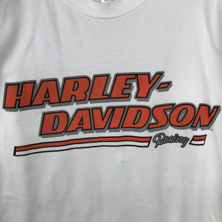 Harley-Davidson Motorcycle Long Sleeve T-Shirt, Men's Size XL cotton white type Vintage Second Hand