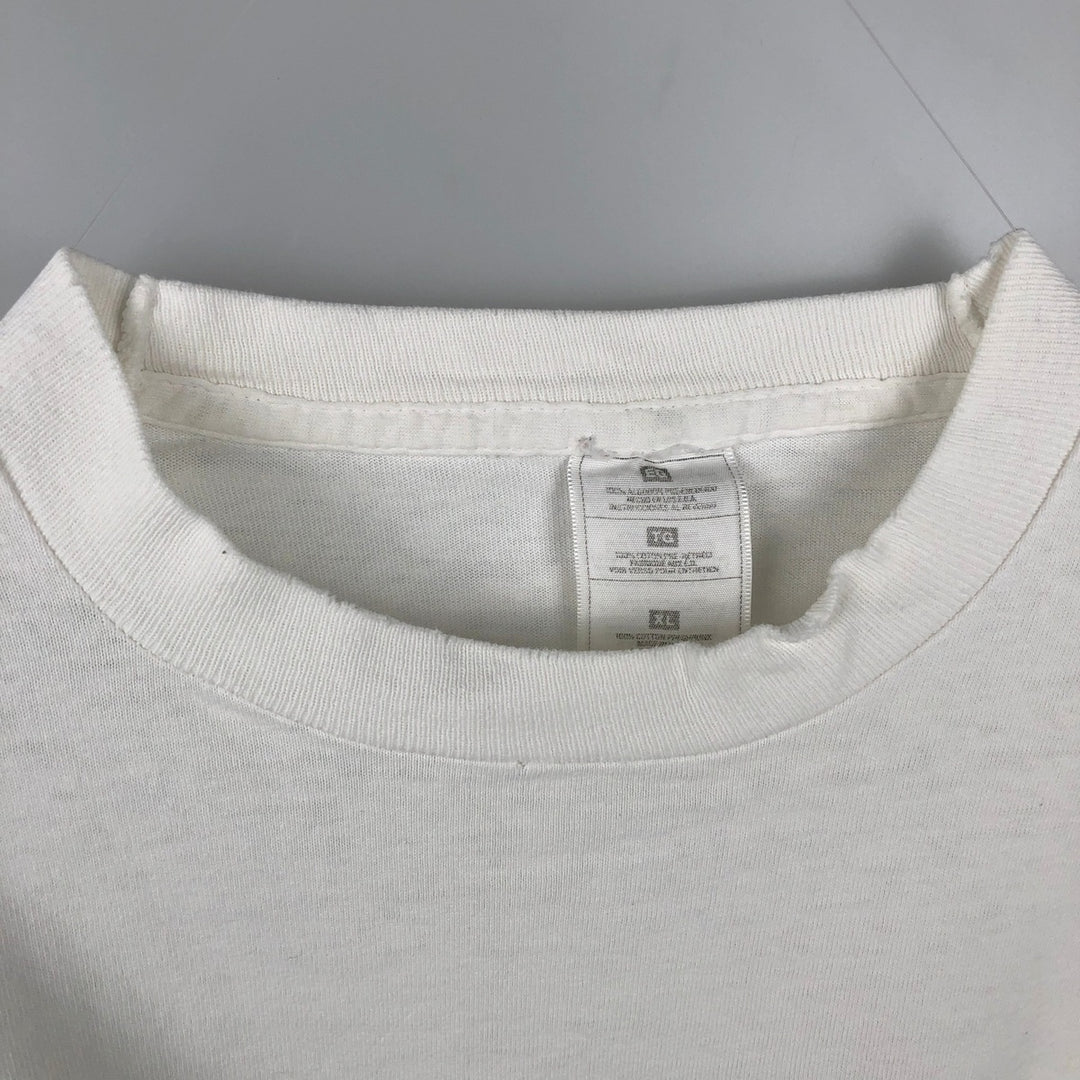 ~90'S Long-Sleeve T-Shirt, Made in USA, Men's XL Equivalent, Vintage cotton white type Vintage Second Hand