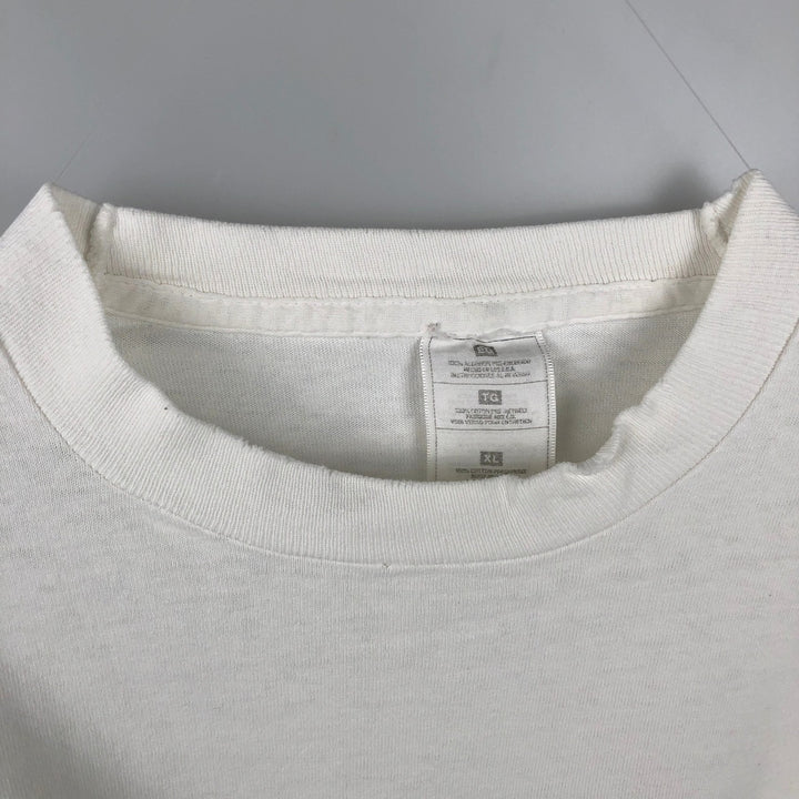 ~90'S Long-Sleeve T-Shirt, Made in USA, Men's XL Equivalent, Vintage cotton white type Vintage Second Hand