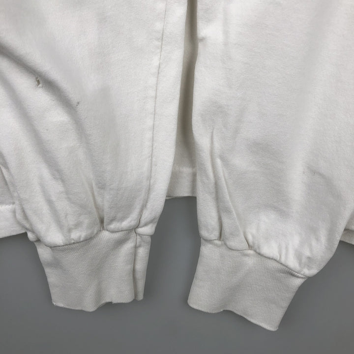 ~90'S Long-Sleeve T-Shirt, Made in USA, Men's XL Equivalent, Vintage cotton white type Vintage Second Hand