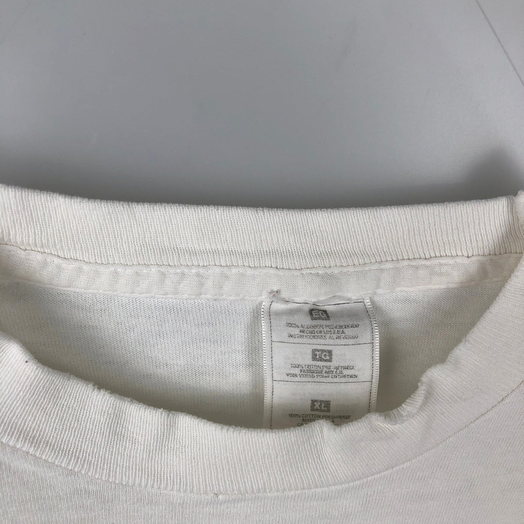 ~90'S Long-Sleeve T-Shirt, Made in USA, Men's XL Equivalent, Vintage cotton white type Vintage Second Hand