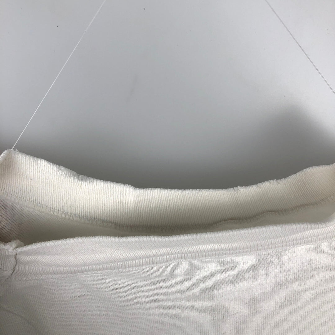 ~90'S Long-Sleeve T-Shirt, Made in USA, Men's XL Equivalent, Vintage cotton white type Vintage Second Hand