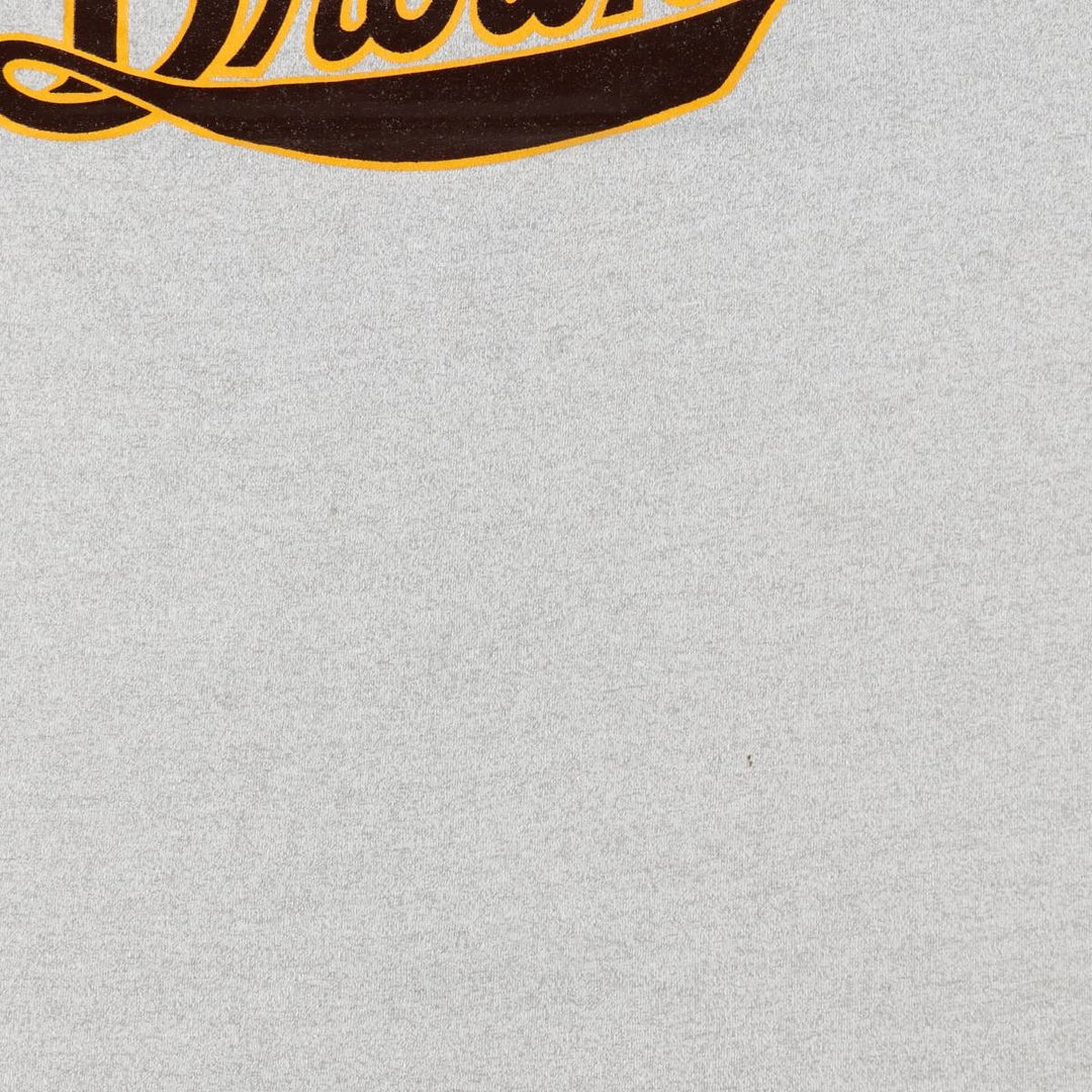 Printed sports print T-shirt, men's size XL. unclear gray type Vintage Second Hand