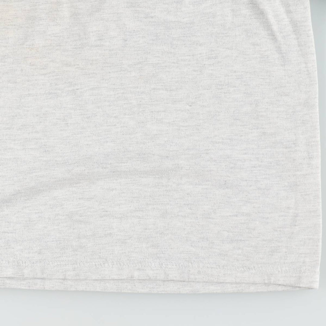 90'S Russell College T-shirt, Made in USA, Men's L size, Vintage cotton white type Vintage Second Hand