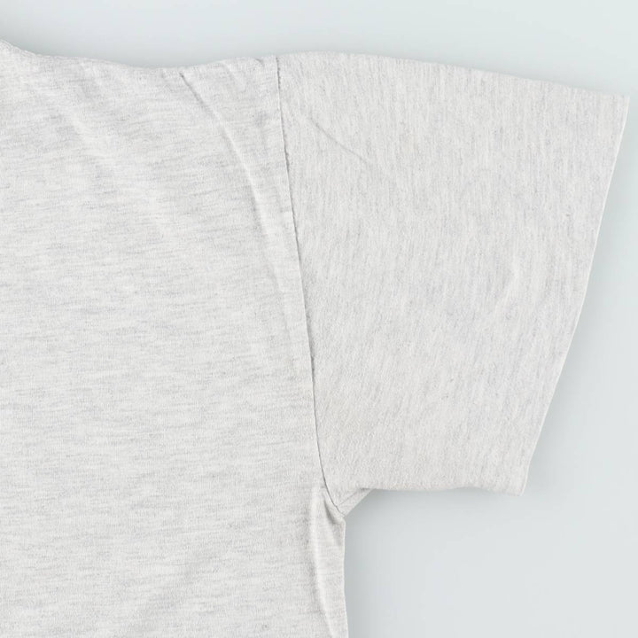 90'S Russell College T-shirt, Made in USA, Men's L size, Vintage cotton white type Vintage Second Hand