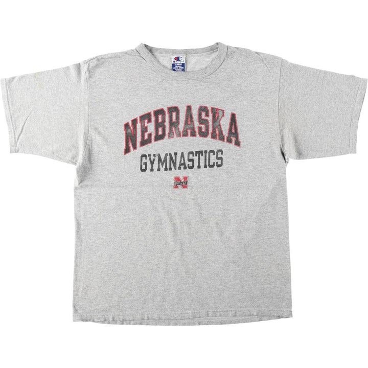 90'S Champion Authentic Athletic Apparel College T-shirt, Men's Size L (approx.), Vintage cotton gray type Vintage Second Hand
