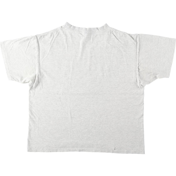 College T-shirt, Men's XL size unclear white type Vintage Second Hand