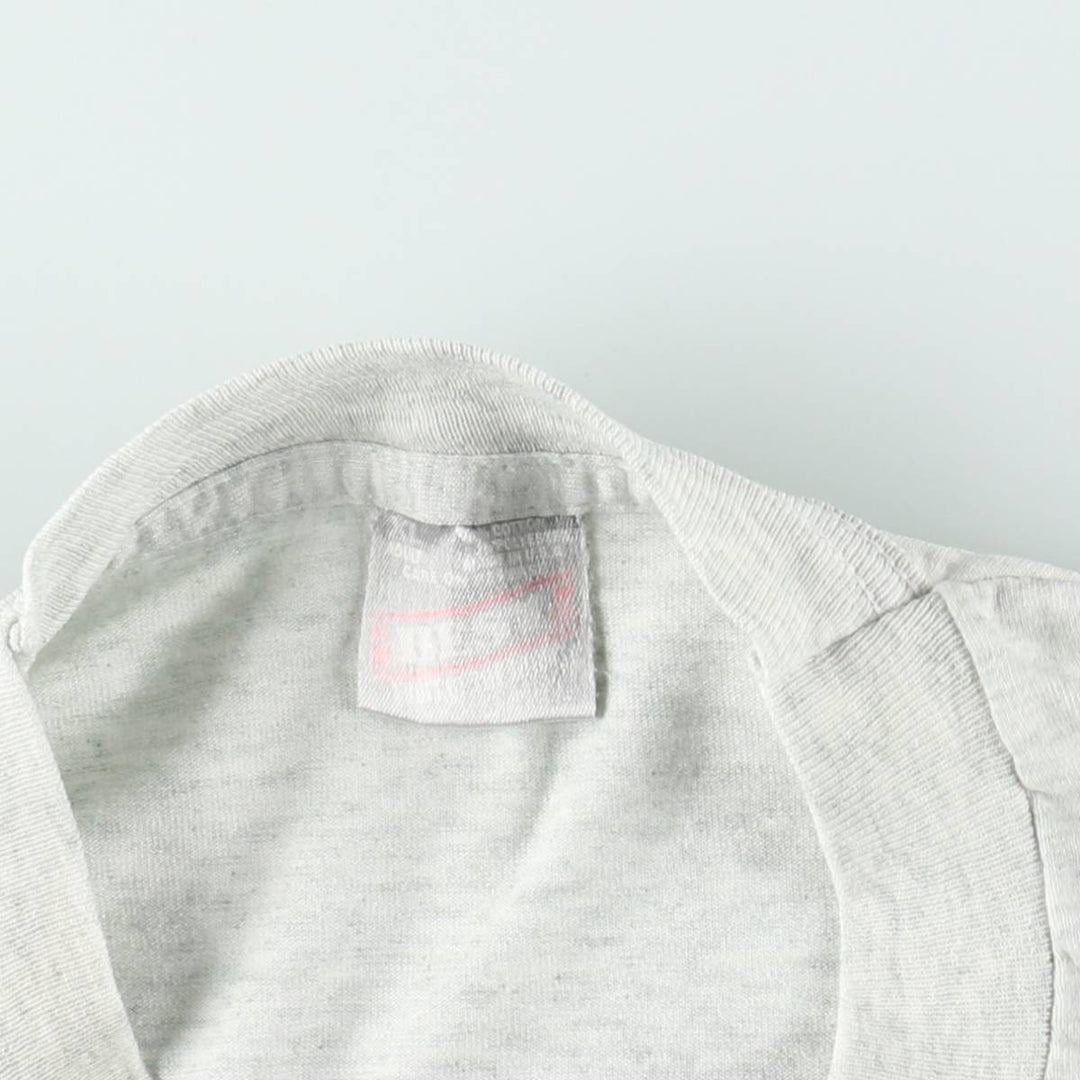 90'S Fruit of the Loom Best College T-Shirt, Made in USA, Men's XL equivalent, Vintage cotton gray type Vintage Second Hand