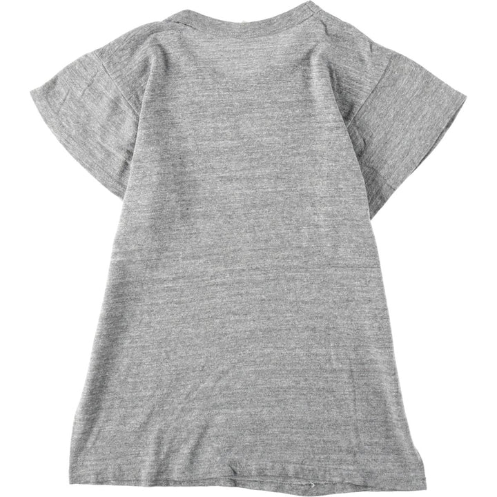 60s-70'S Russell Print T-Shirt, Made in USA, Men's Size M (Equivalent), Vintage cotton gray type Vintage Second Hand