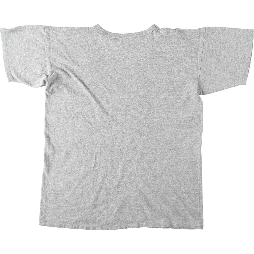 80'S Champion Tricot Tag Sports T-Shirt, Made in USA, X-LARGE (Equivalent to Men's XL), Vintage cotton gray type Vintage Second Hand
