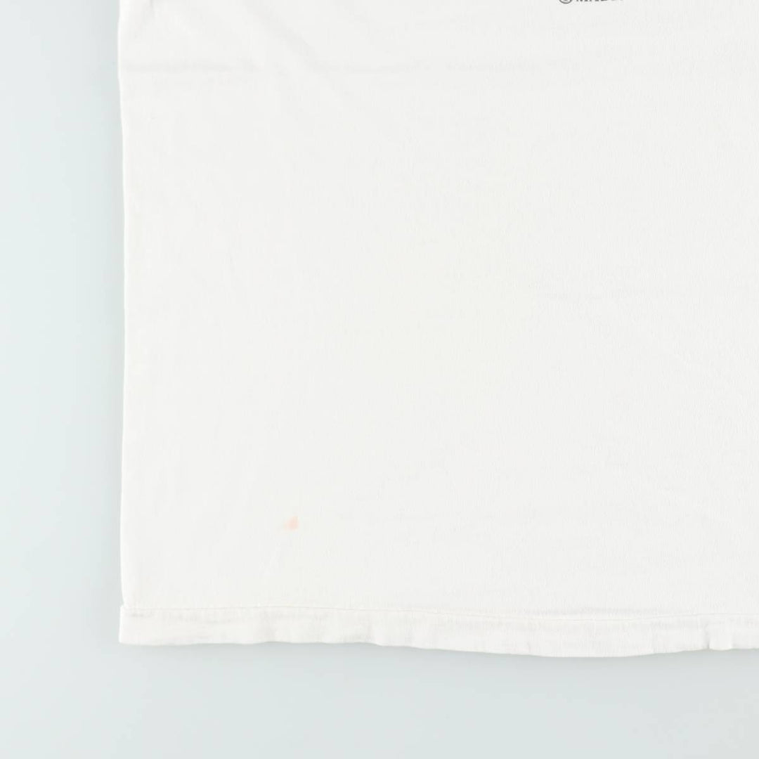 90'S Fruit of the Loom Heavy Cotton Printed T-Shirt Made in USA Men's XL Vintage cotton white type Vintage Second Hand