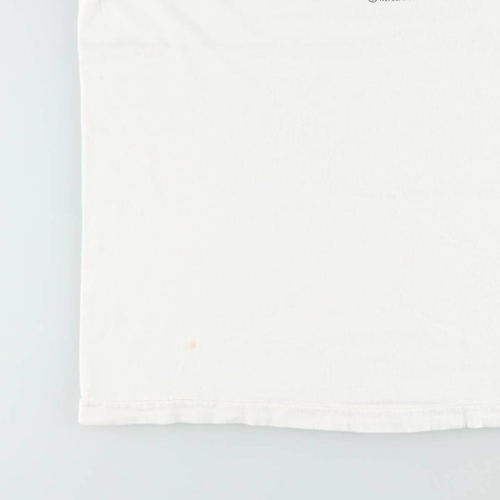 90'S Fruit of the Loom Heavy Cotton Printed T-Shirt Made in USA Men's XL Vintage cotton white type Vintage Second Hand