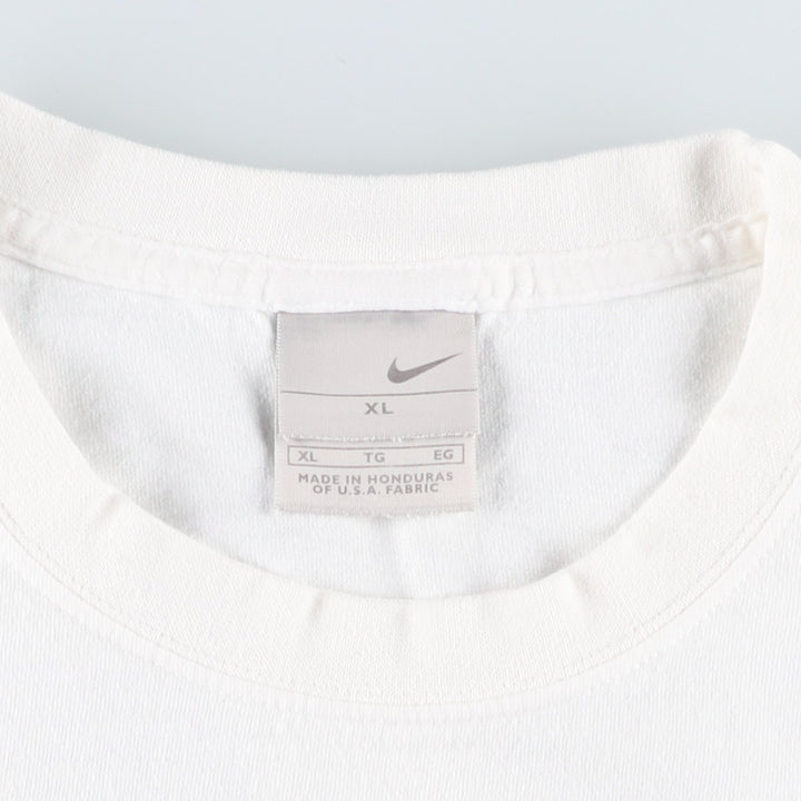 00'S Nike logo print T-shirt, men's XL size cotton white type Vintage Second Hand