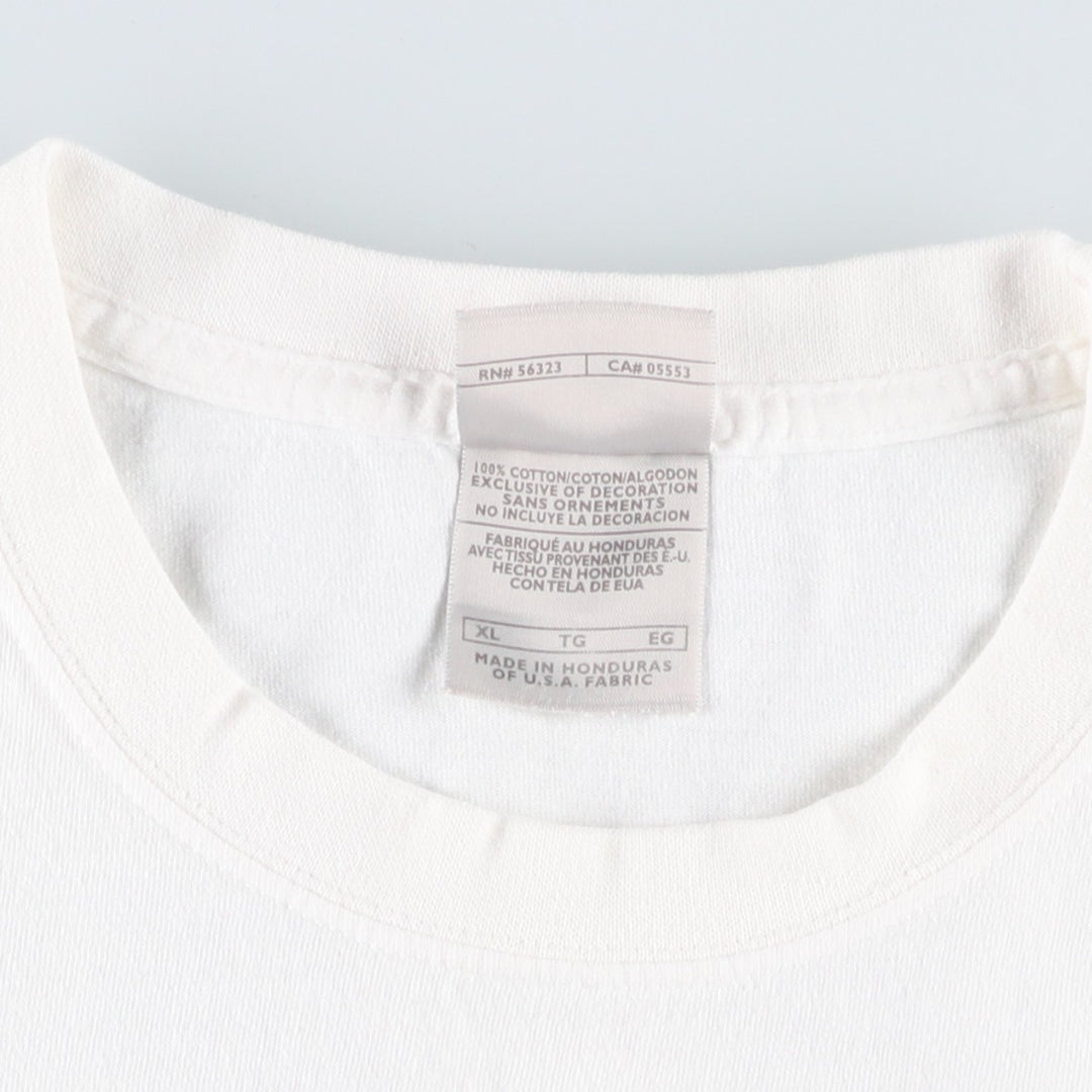 00'S Nike logo print T-shirt, men's XL size cotton white type Vintage Second Hand