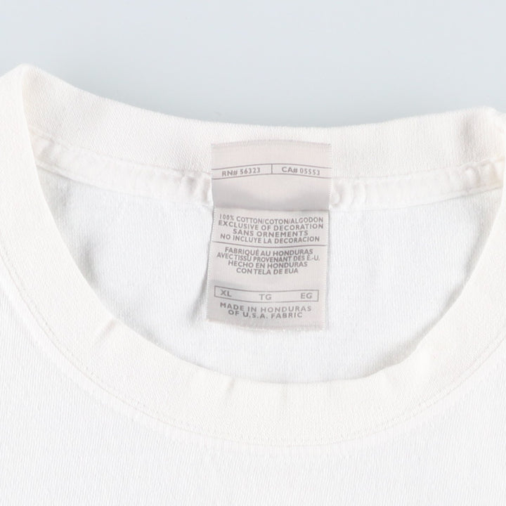 00'S Nike logo print T-shirt, men's XL size cotton white type Vintage Second Hand