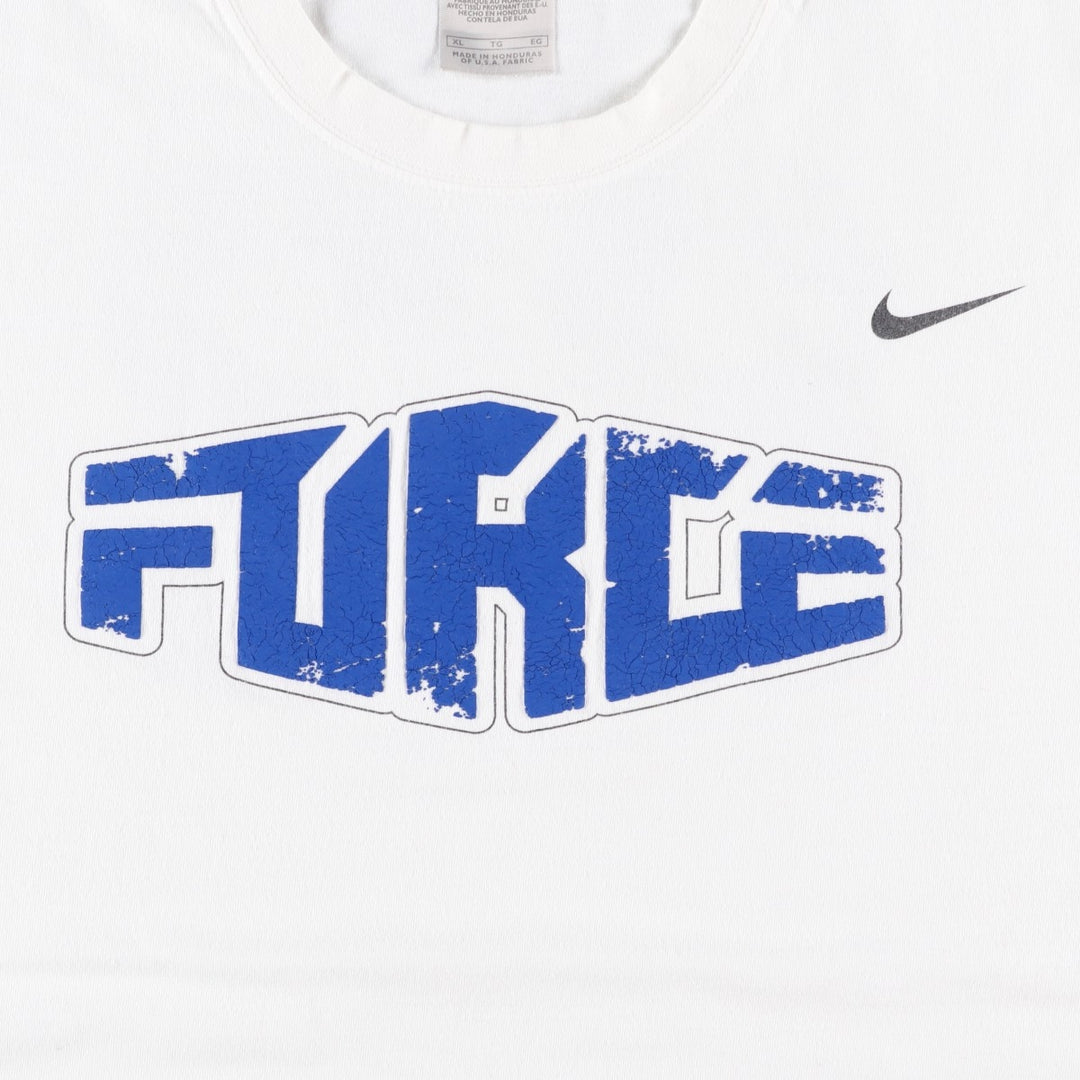 00'S Nike logo print T-shirt, men's XL size cotton white type Vintage Second Hand