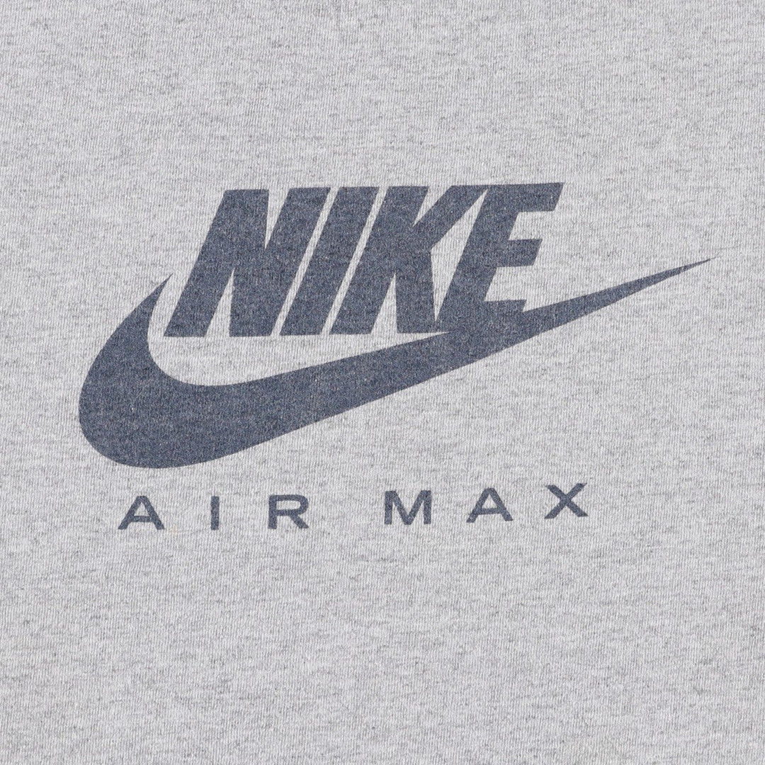 00'S Nike logo print T-shirt, men's XL size cotton gray type Vintage Second Hand