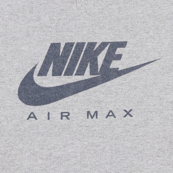 00'S Nike logo print T-shirt, men's XL size cotton gray type Vintage Second Hand