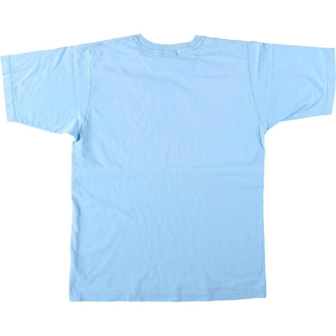 90'S Nike One Point Logo T-shirt, Men's M size, Vintage cotton Blue type light blue Vintage Second Hand