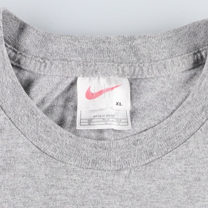 90'S Nike Logo Print T-Shirt, Men's Size XL (Equivalent), Vintage cotton gray type Vintage Second Hand