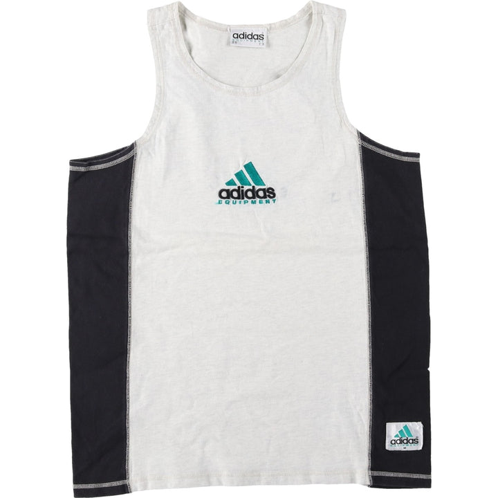 90'S Adidas Equipment sleeveless t-shirt, men's size M equivalent, vintage. cotton gray type Vintage Second Hand
