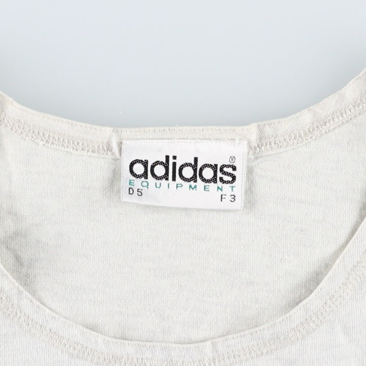 90'S Adidas Equipment sleeveless t-shirt, men's size M equivalent, vintage. cotton gray type Vintage Second Hand