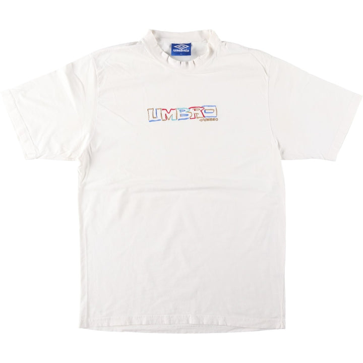 90'S Umbro Blue Tag Logo T-Shirt, Men's XL (approx.), Vintage cotton white type Vintage Second Hand