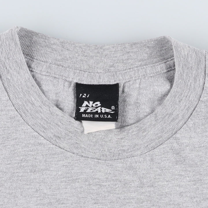 90'S NO FEAR Surf Skate T-Shirt, Made in USA, Men's Size M (approx.), Vintage unclear gray type Vintage Second Hand