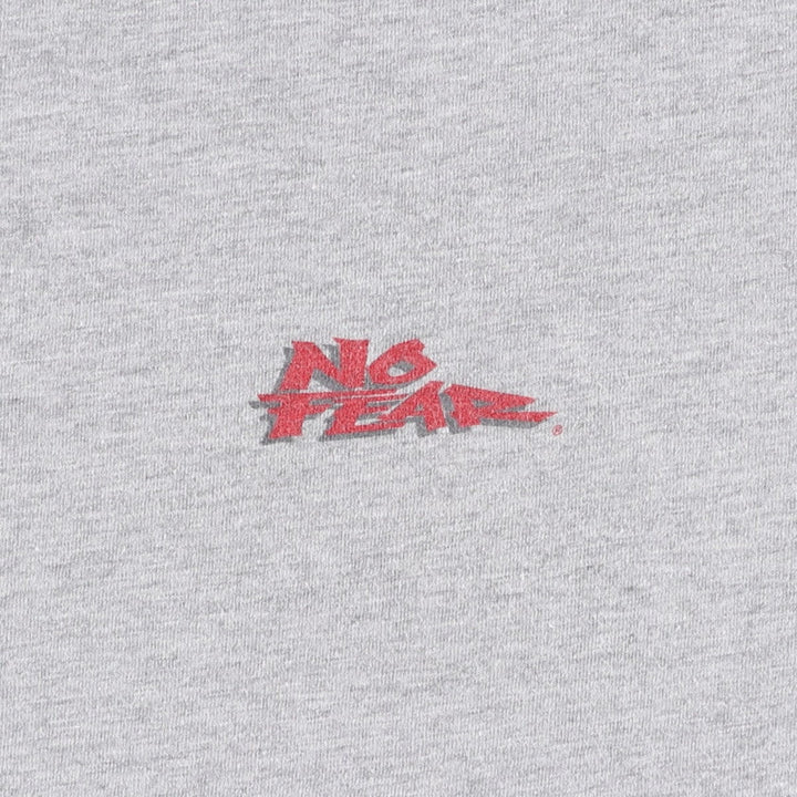 90'S NO FEAR Surf Skate T-Shirt, Made in USA, Men's Size M (approx.), Vintage unclear gray type Vintage Second Hand