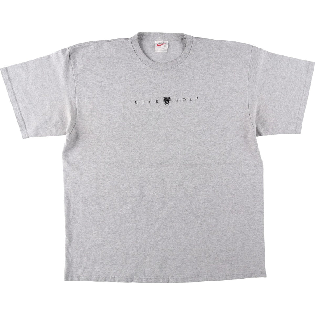 90'S Vintage Nike Logo T-Shirt, Made in USA, Men's XL cotton gray type Vintage Second Hand