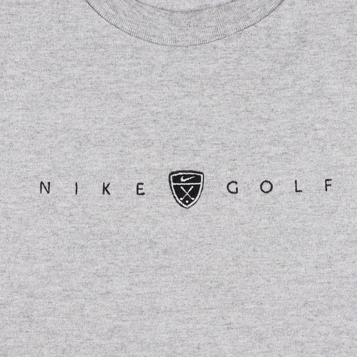 90'S Vintage Nike Logo T-Shirt, Made in USA, Men's XL cotton gray type Vintage Second Hand