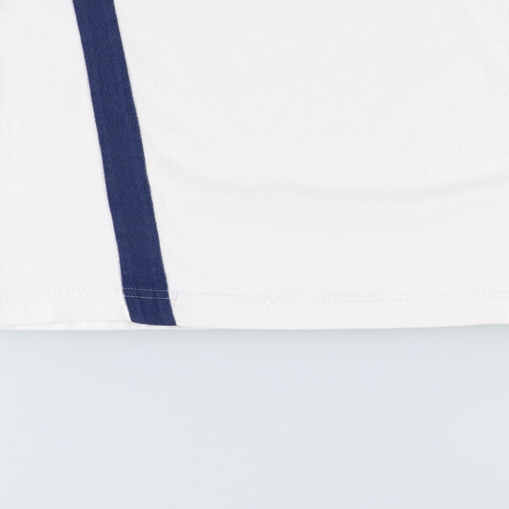 90s-00'S Adidas V-neck T-shirt, men's size M equivalent, vintage. cotton white type Vintage Second Hand