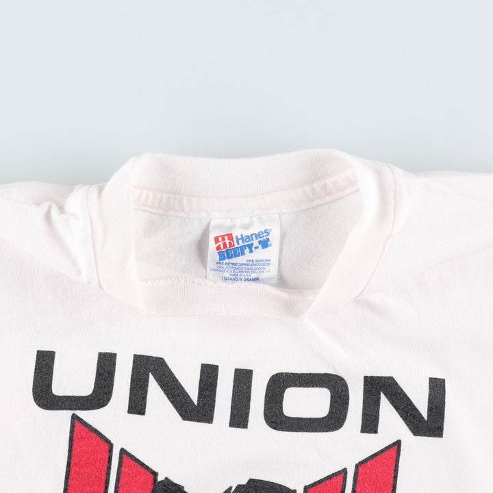 90'S Hanes NO FEAR CORPORATED CHALLENGE Surf/Skate T-Shirt, Made in USA, Men's XL equivalent, Vintage cotton white type Vintage Second Hand