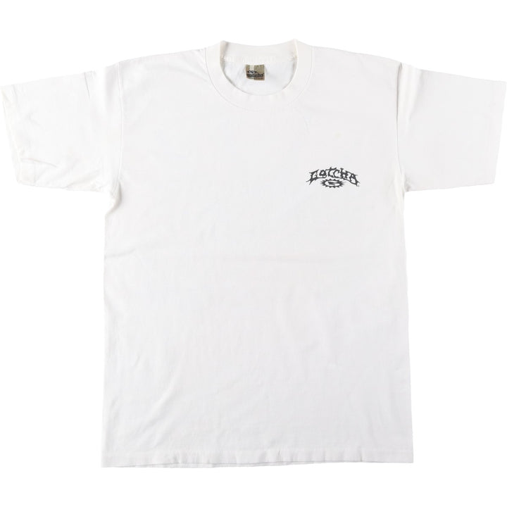 Vintage 90'S GOTCHA surf/skate T-shirt, Made in USA, Men's Size Medium cotton white type Vintage Second Hand