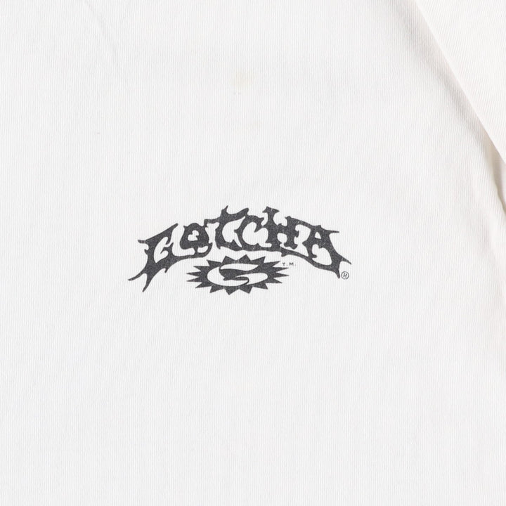 Vintage 90'S GOTCHA surf/skate T-shirt, Made in USA, Men's Size Medium cotton white type Vintage Second Hand