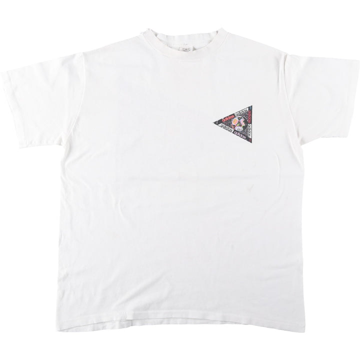 1980'S Adidas sports t-shirt, made in USA, men's size L equivalent, vintage. cotton white type Vintage Second Hand