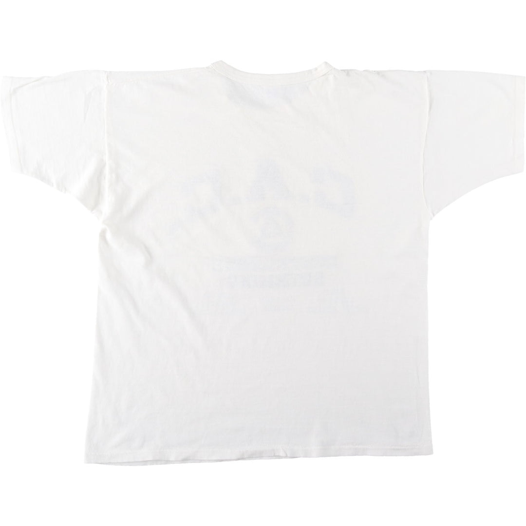 80'S Champion Tricot Tag Sport Print T-Shirt Made in USA Men's XL Vintage cotton white type Vintage Second Hand