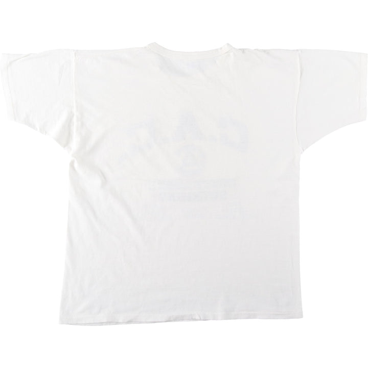 80'S Champion Tricot Tag Sport Print T-Shirt Made in USA Men's XL Vintage cotton white type Vintage Second Hand