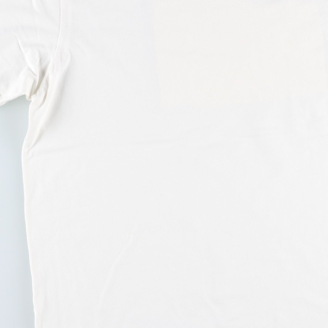 Ralph Lauren POLO SPORT Short-Sleeve T-Shirt with One-Point Logo, Men's Size XL (approx.) cotton white type Vintage Second Hand