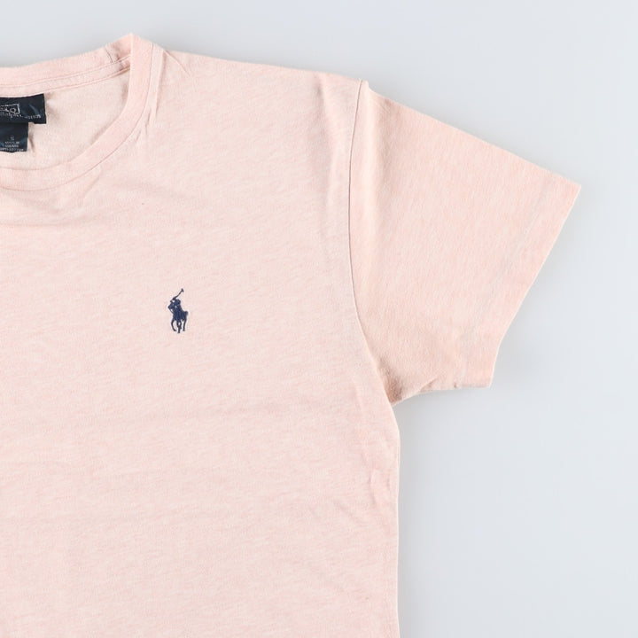 Ralph Lauren POLO by Ralph Lauren Short-Sleeve T-Shirt with One-Point Logo Pocket, Men's Size S (approx.) cotton Beige type Vintage Second Hand