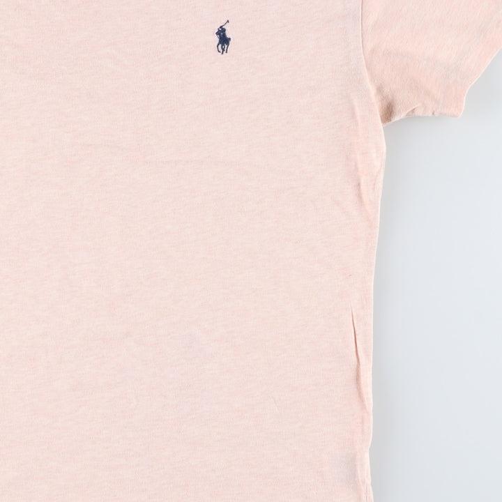 Ralph Lauren POLO by Ralph Lauren Short-Sleeve T-Shirt with One-Point Logo Pocket, Men's Size S (approx.) cotton Beige type Vintage Second Hand