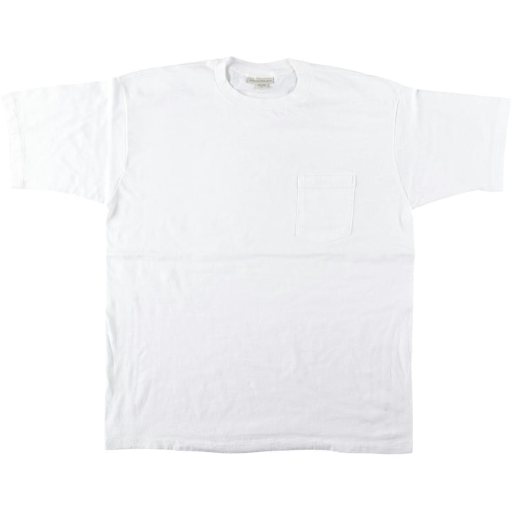 90'S Banana Republic Short-Sleeve Pocket T-Shirt, Made in USA, Men's XL (approx.), Vintage cotton white type Vintage Second Hand