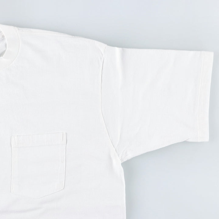 90'S Banana Republic Short-Sleeve Pocket T-Shirt, Made in USA, Men's XL (approx.), Vintage cotton white type Vintage Second Hand