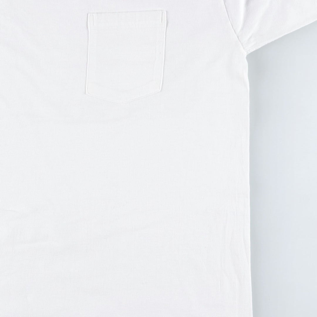 90'S Banana Republic Short-Sleeve Pocket T-Shirt, Made in USA, Men's XL (approx.), Vintage cotton white type Vintage Second Hand
