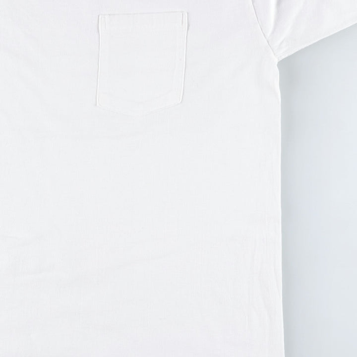 90'S Banana Republic Short-Sleeve Pocket T-Shirt, Made in USA, Men's XL (approx.), Vintage cotton white type Vintage Second Hand
