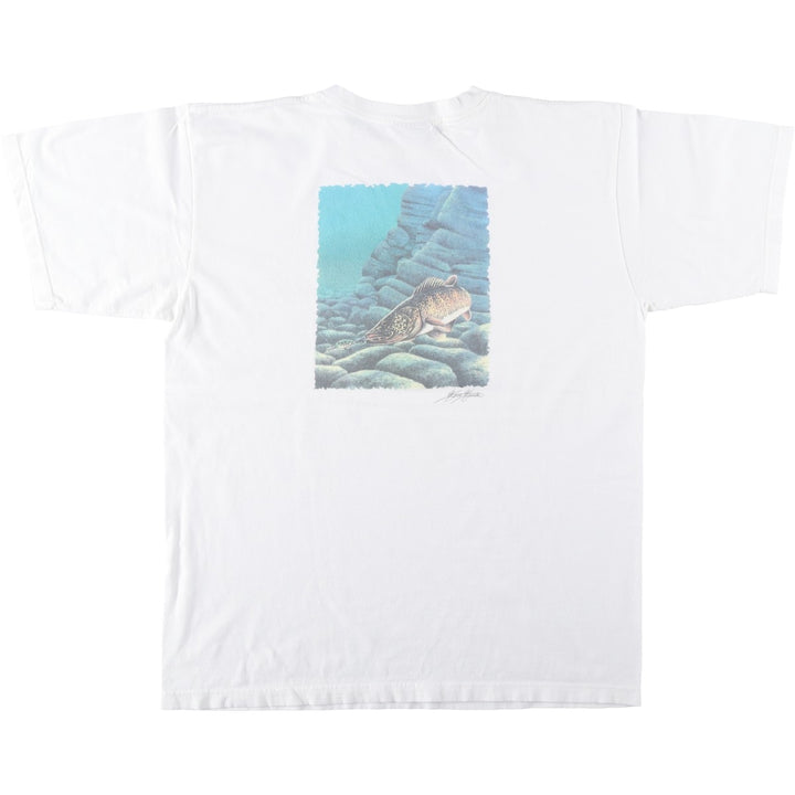 2000'S Woolrich Short-Sleeve Logo T-Shirt, Made in USA, Men's Size M (approx.) cotton white type Vintage Second Hand